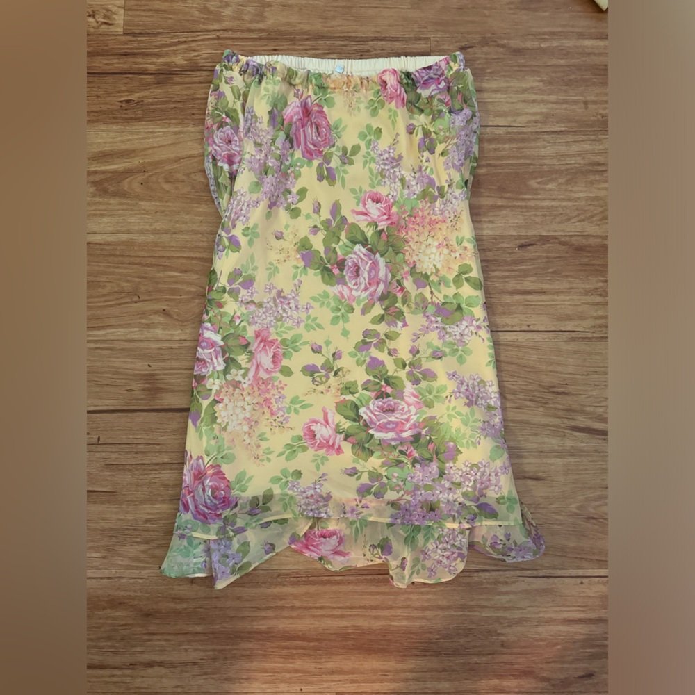 Yellow Midi Skirt